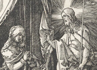 illustration of jesus and mary