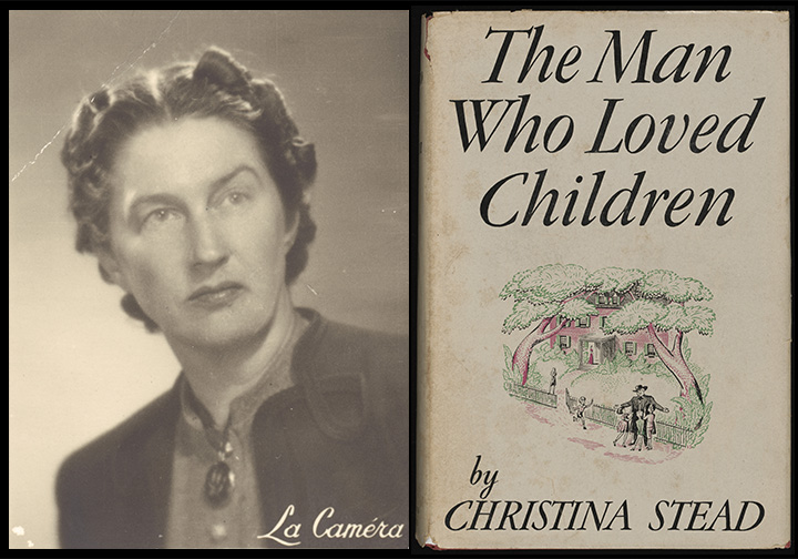 Christina Stead photograph and book cover