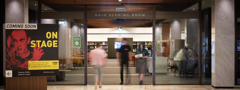 Entrance to the Main Reading Room, NLA