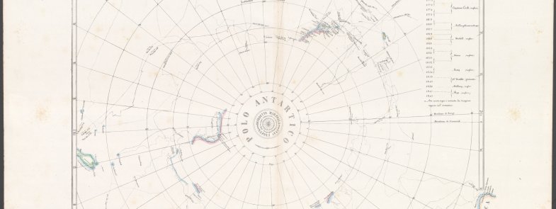 An old map of Antarctica from 1842.