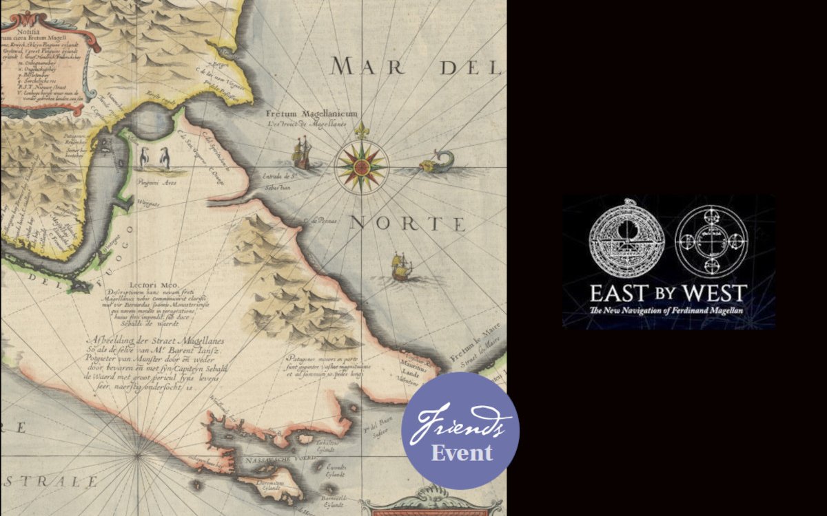 Magellan map with cover of East by West