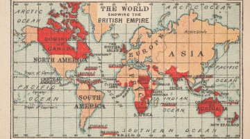 Map from the Atlas of the British Empire by Edward Stanford Ltd