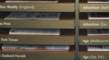 Overseas newspaper drawers