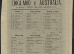 Results from England vs Australian cricket match in 1882